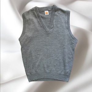 Grey sweater vest